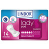 Lindor Lady Pad Maxi Night - Serviettes Hygiéniques Nocturnes Kermatone