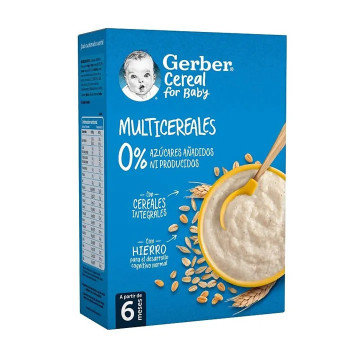 Gerber Multicereals 0% - Céréales saines pour bébés | Kermatone