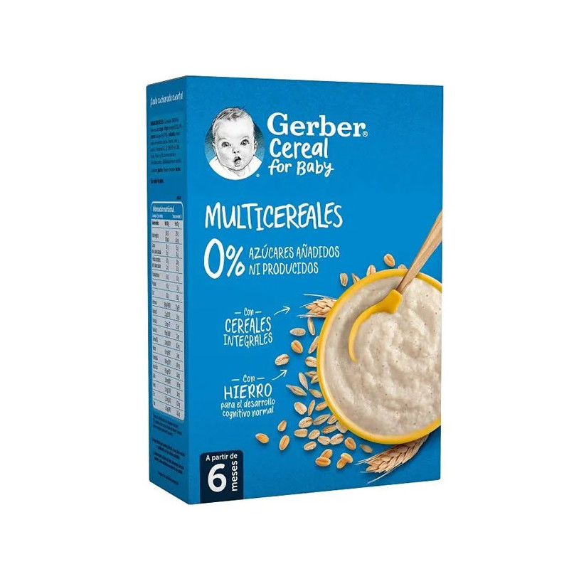 Gerber Multicereals 0% - Céréales saines pour bébés | Kermatone