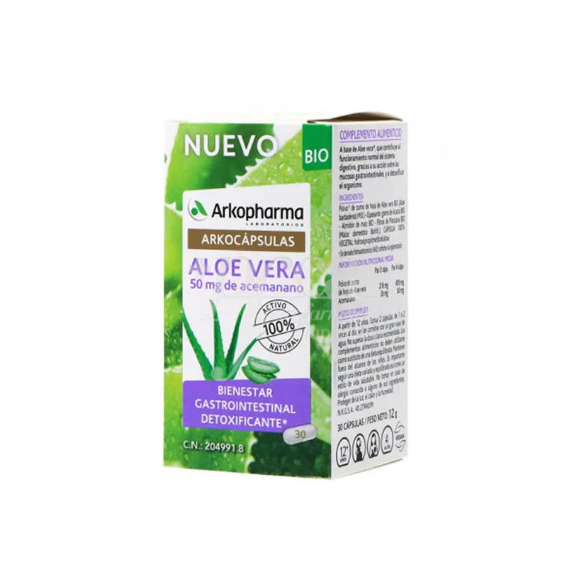 Arkocapsulas Aloe Vera Bio - Hydratation naturelle Kermatone
