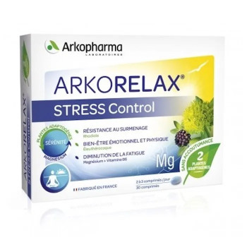 Arkorelax Stress 30 Capsules - Détente et Bien-être Kermatone