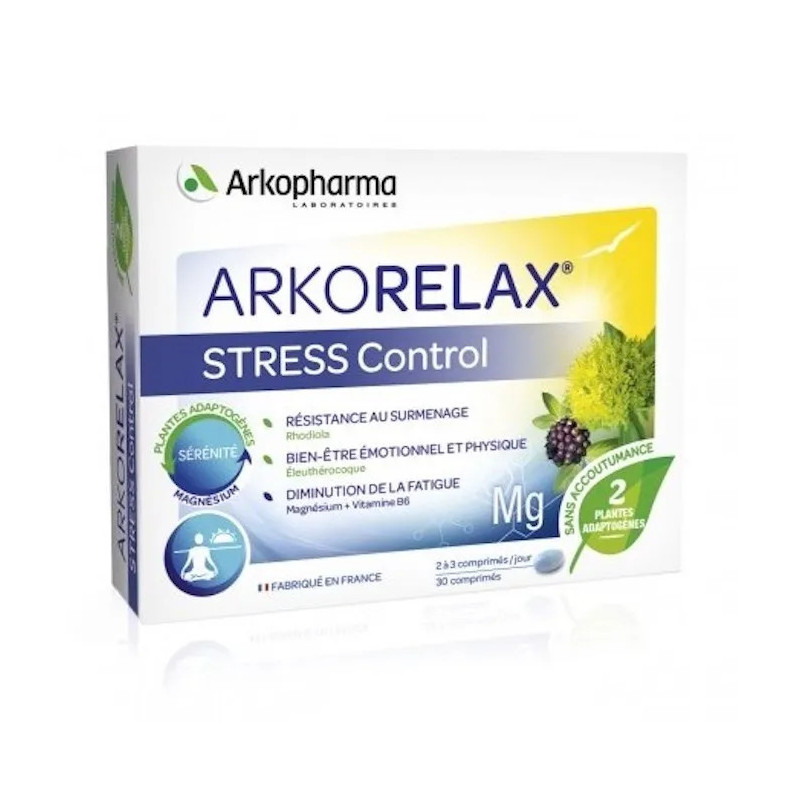 Arkorelax Stress 30 Capsules - Détente et Bien-être Kermatone