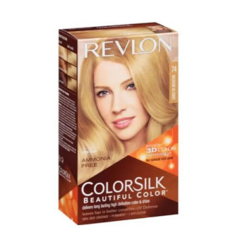 Revlon Colorsilk 74 Moyen Blond - Coloration Douce Kermatone