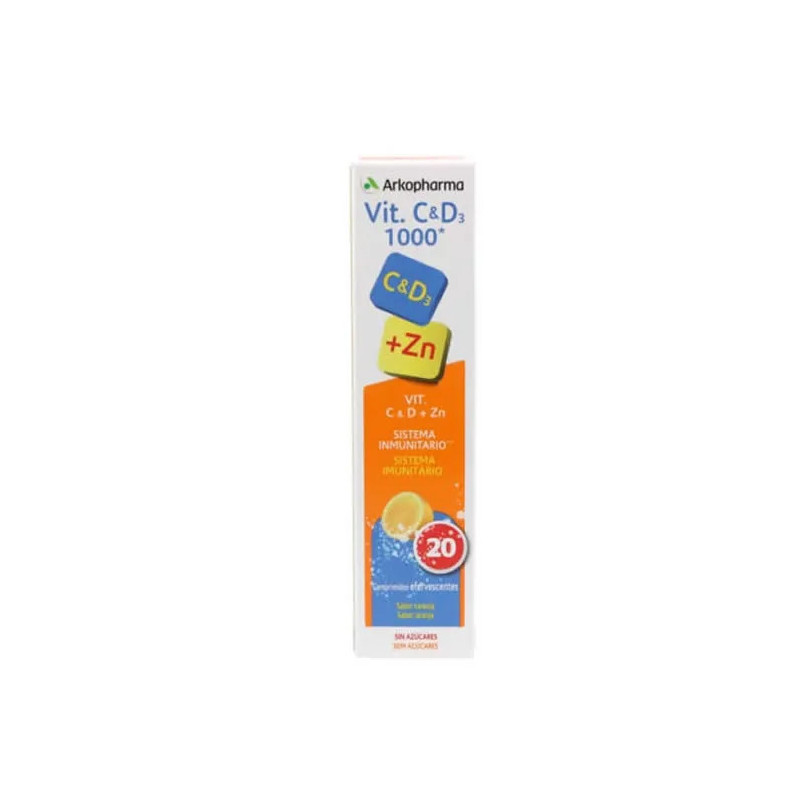 Arkopharma Vitamine C et D3 1000mg - Renforcez votre immunité | Kermatone