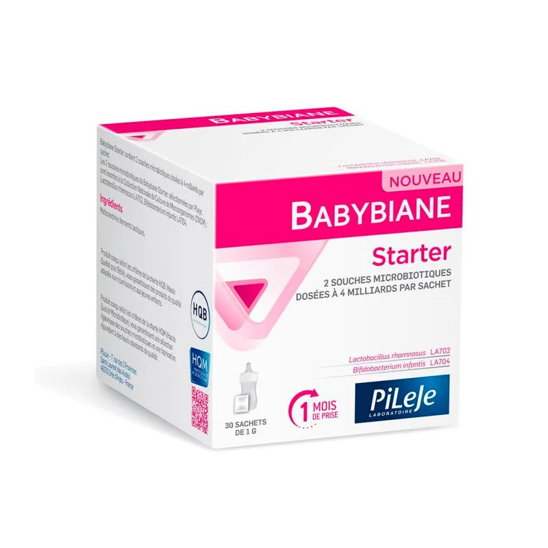 Pileje Babybiane Starter 30 Enveloppes - Équilibre Intestinal Kermatone