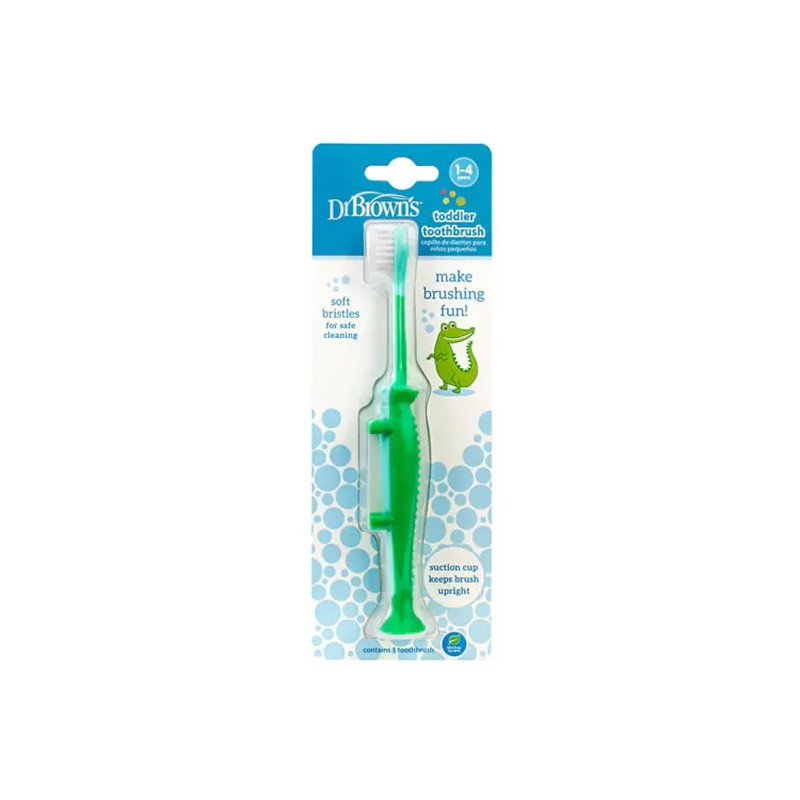 Brosse à dents Dr. Brown's Crocodile 1-4 ans - Kermatone