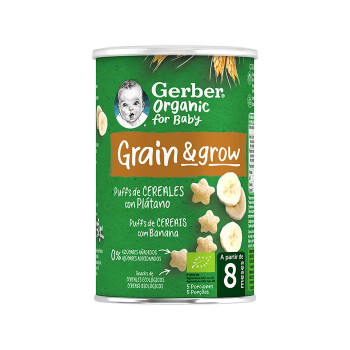Céréales Soufflées Biologiques Banane Gerber - Alimentation Bébé Kermatone