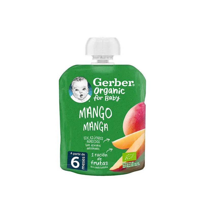 Gerber Pouch Organic - Purée de Fruits Bio 90g | Kermatone