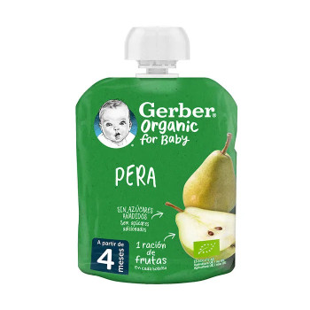 Compote Gerber Poire Bio 90g - Kermatone