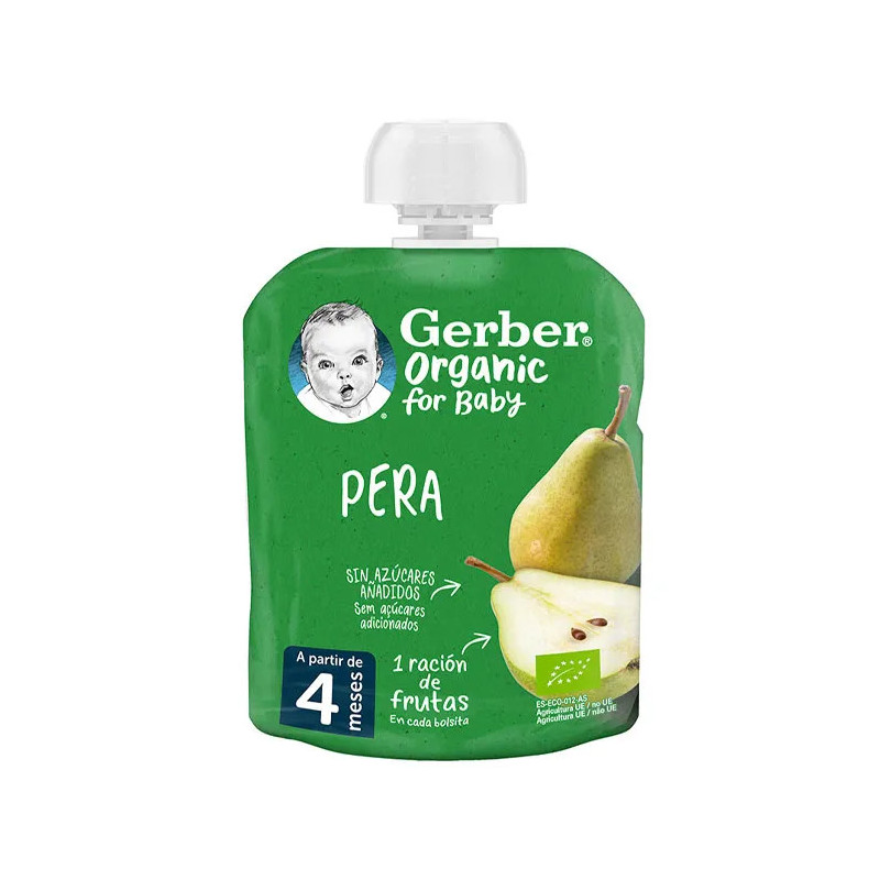 Compote Gerber Poire Bio 90g - Kermatone