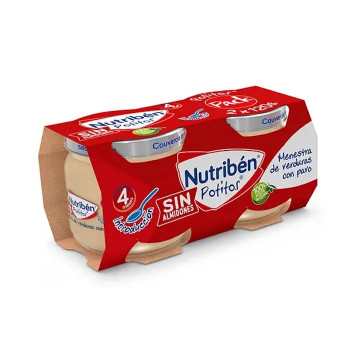 Nutriben Bipack Légumes et Dinde 120g - Alimentation Bébé Kermatone