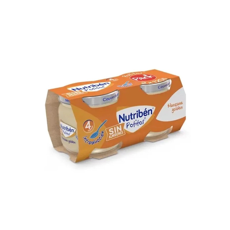 Nutriben Golden Apple Potito 2 x 120g - Délice Naturel pour Bébé | Kermatone