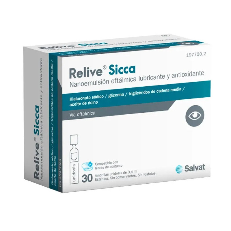 Ampoules Relive Sicca : Hydratation Intense pour Peau Sèche | Kermatone