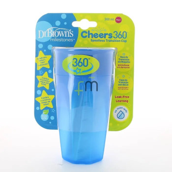 Gobelet 360 Sans Bec Verseur Bleu 300ml - Kermatone