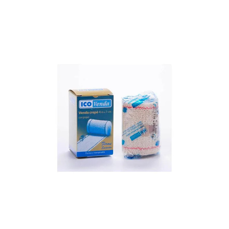 Ico Bandage Crêpe 4x7cm - Soutien efficace pour vos blessures | Kermatone