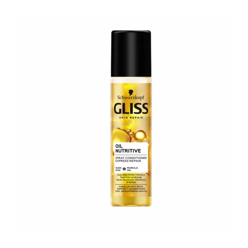Schwarzkopf Gliss Oil Nutritive Spray Conditionneur Express | Kermatone