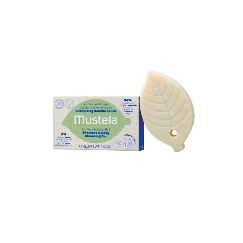 Mustela Shampooing Douche Solide Bio 75g - Kermatone