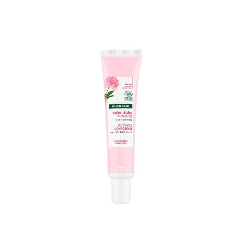 Klorane Crème Légère Pivoine | Soin Apaisant - Kermatone