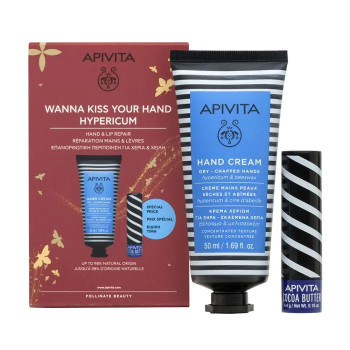 Crème Mains Hypericum & Baume Lèvres Apivita - Kermatone