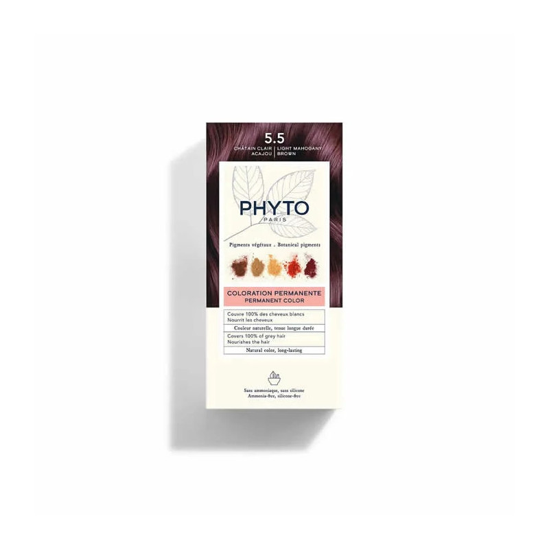 Phyto Hair Colour 5.5 Châtain Clair Acajou - Kermatone