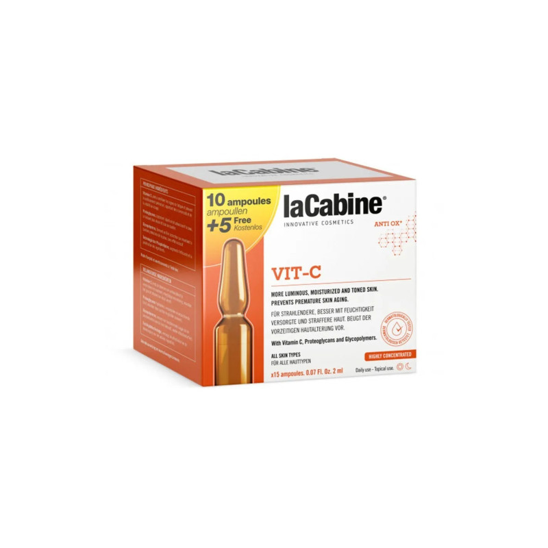 La Cabine Amp Fac Pack 10x2 ml Vitamine C - Éclat & Vitalité Kermatone