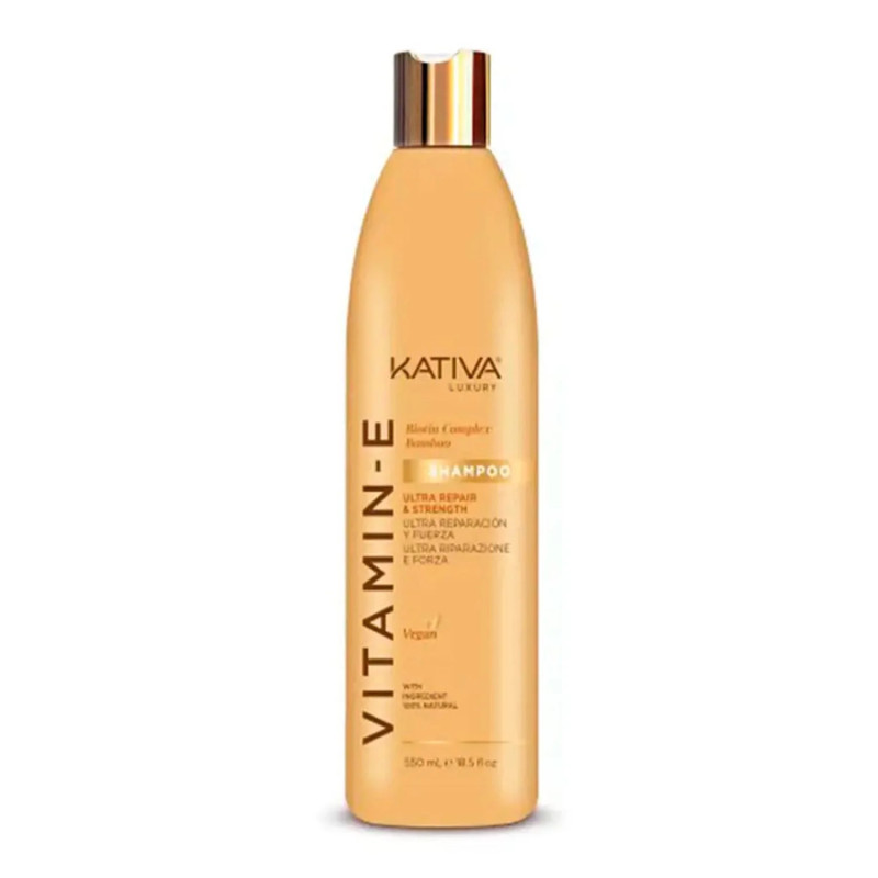 Shampoing Kativa Vitamine E Biotine Bambou 550ml - Kermatone