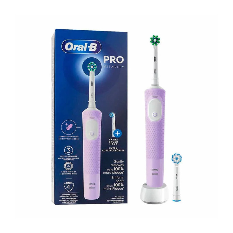 Oral-B Vitality Pro Brosse Électrique Lilas | Kermatone
