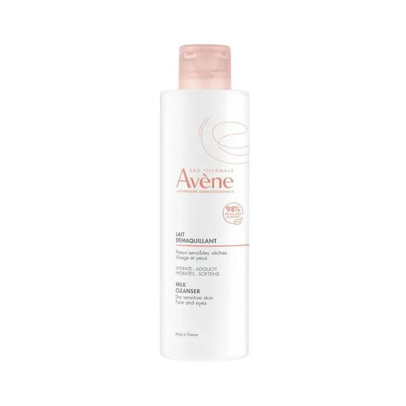 Démaquillage doux avec Avène Lait Démaquillant 200ml - Kermatone