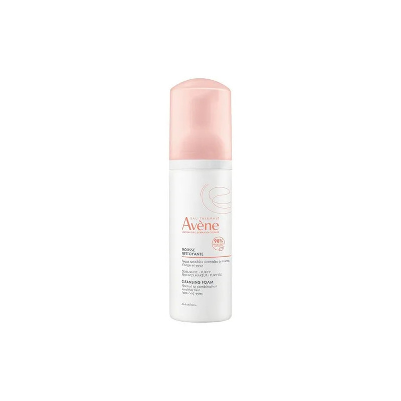 Avène Mousse Nettoyante Démaquillante - Peau Sensible | Kermatone