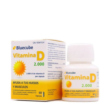 Achetez Bluecube Vitamine D 2000 - Capsules Vitalité | Kermatone