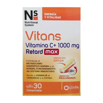 NS Vitans Vitamin C+ 1000Mg - Boostez votre immunité | Kermatone