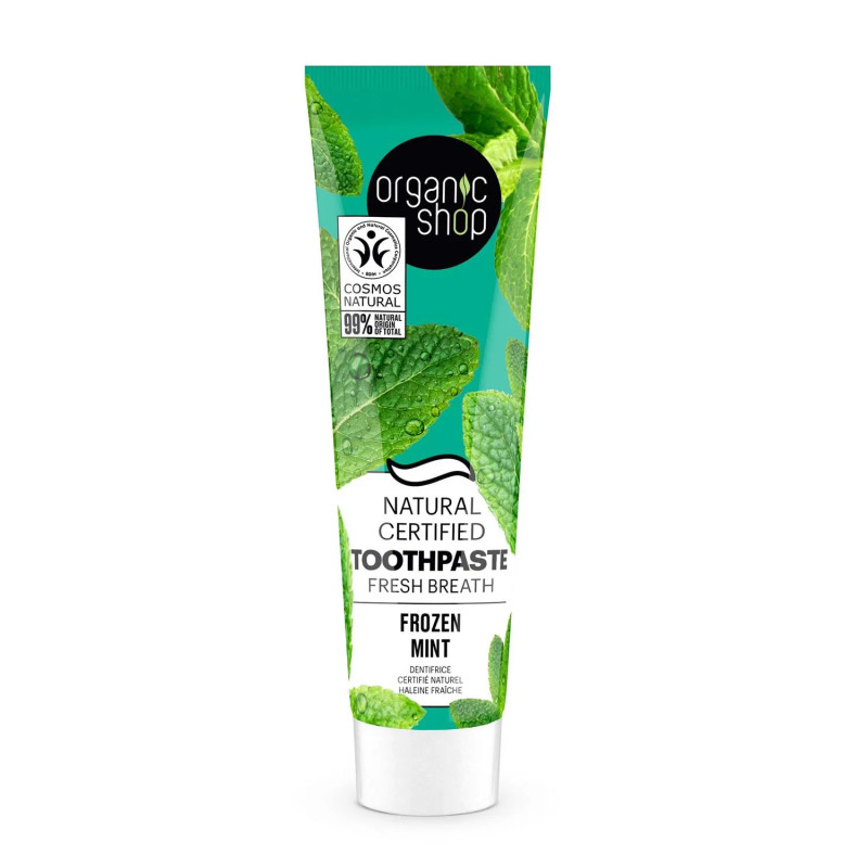 Dentifrice naturel à la menthe - Organic Shop 100g | Kermatone