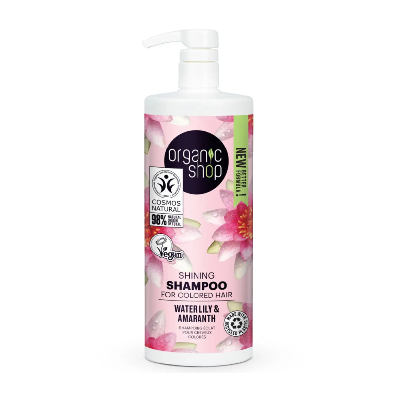 Shampooing Organic Shop Eau de Lotus pour Cheveux Teints - Kermatone