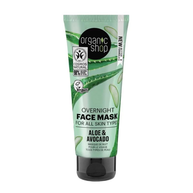 Masque Visage Nuit Aloe Vera - Hydratation Intense Kermatone