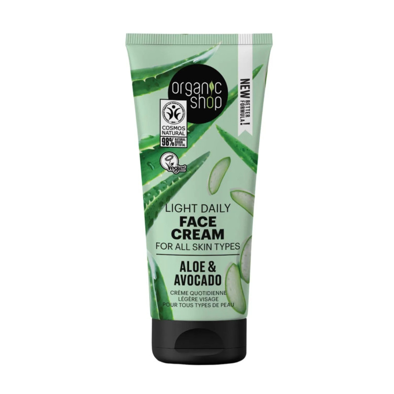 Crème Faciale Aloe Vera Organic Shop 50ml - Kermatone