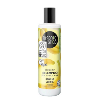 Shampoing Banana Organic Shop 280ml | Kermatone - Cheveux Normaux
