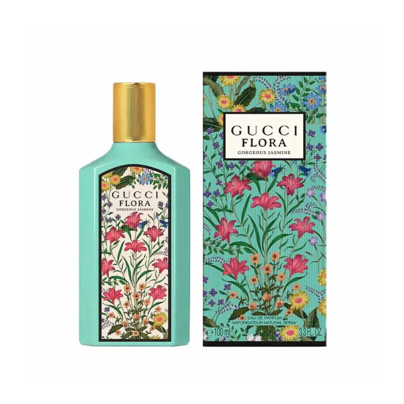 Gucci Flora Gorgeous Jasmine 100ml - Eau De Parfum envoûtante | Kermatone