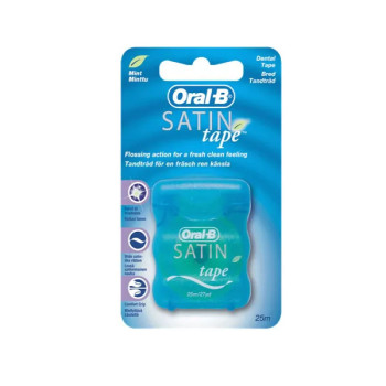 Fil dentaire Oral B Satin Tape Menthe 25m