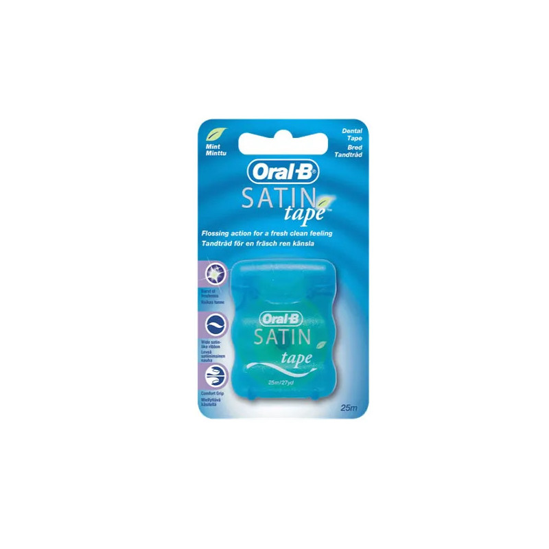 Fil dentaire Oral B Satin Tape Menthe 25m