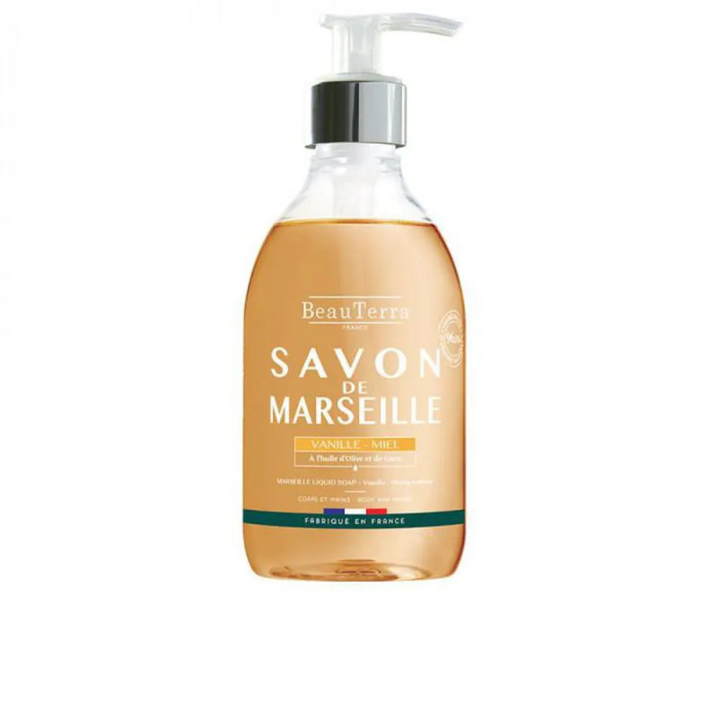 Beauterra Marseille Jabón Vainilla y Miel - Douceur Nourrissante | Kermatone