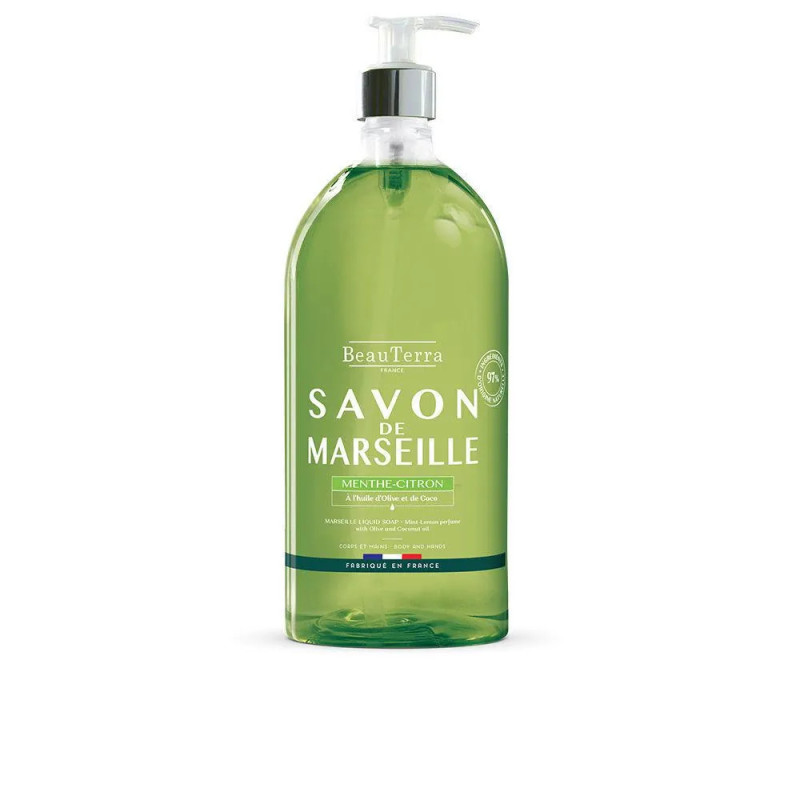 Beauterra Jabón Menta-Limón 1000ml - Fraîcheur & Douceur | Kermatone
