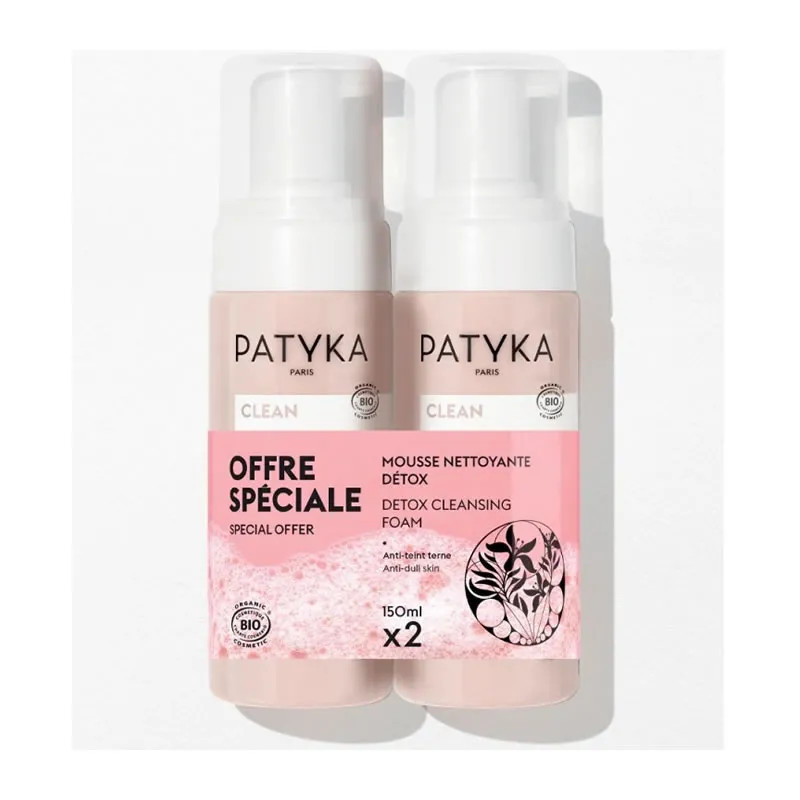 Mousse Nettoyante Détox Patyka - Douceur et Éclat Kermatone