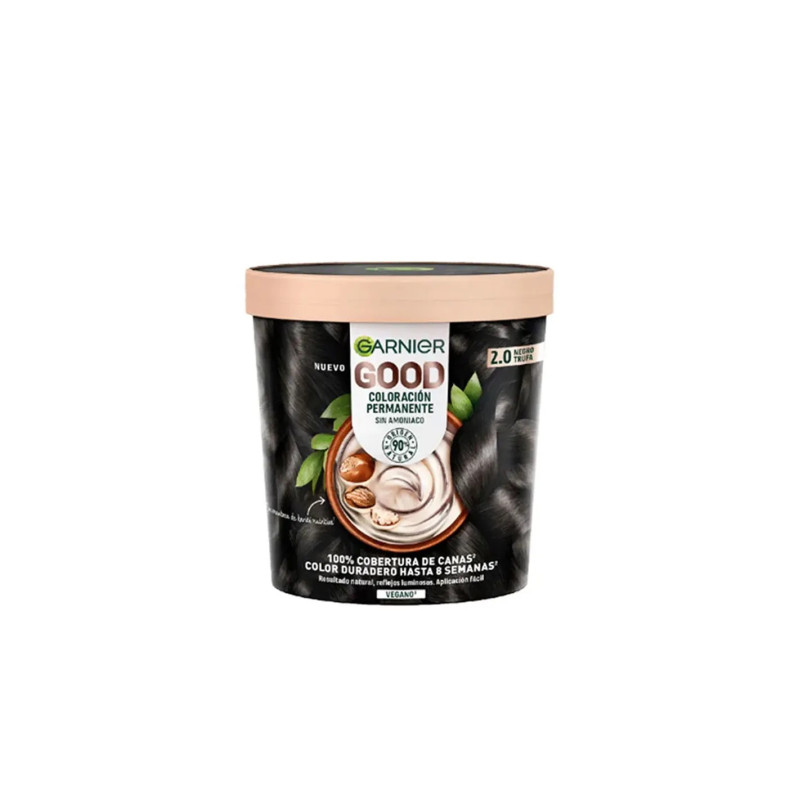 Garnier Good Coloración Permanente 2,0 Negro Trufa - Kermatone