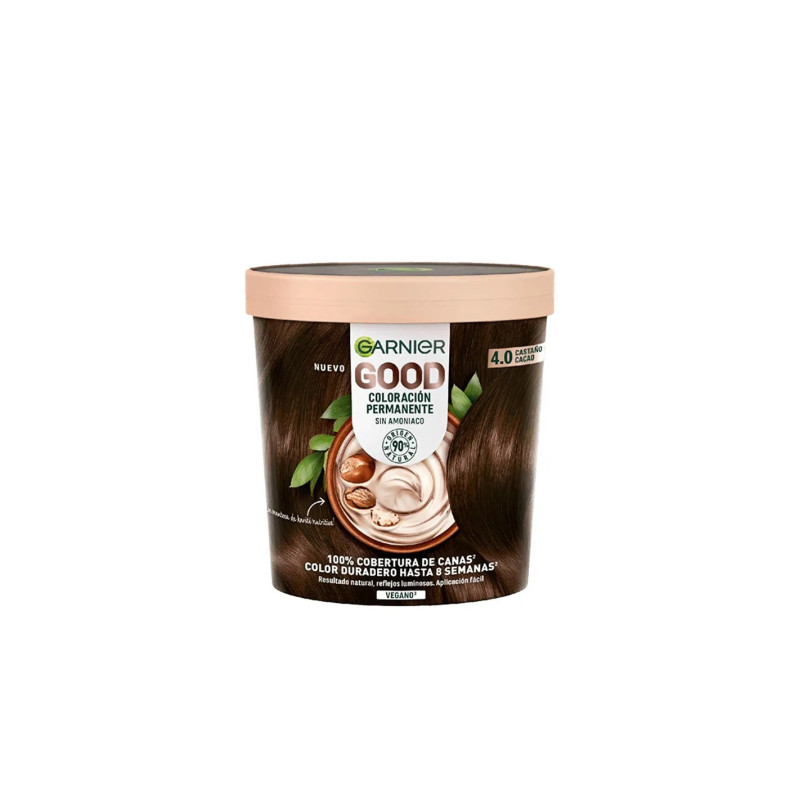 Garnier Good Coloración Permanente 4,0 Castaño Cacao - Kermatone