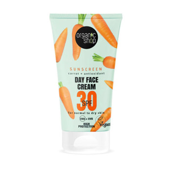 Crème Visage Carotte SPF30 - Organic Shop - Kermatone