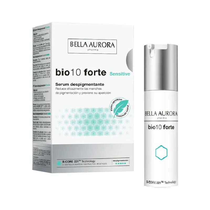 Bella Aurora Bio10 Forte Sensitive 30ml - Soin Éclaircissant Kermatone