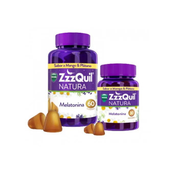 Zzzquil Natura Mélatonine Mangue & Banane - Sommeil Réparateur Kermatone