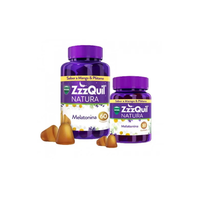 Zzzquil Natura Mélatonine Mangue & Banane - Sommeil Réparateur Kermatone