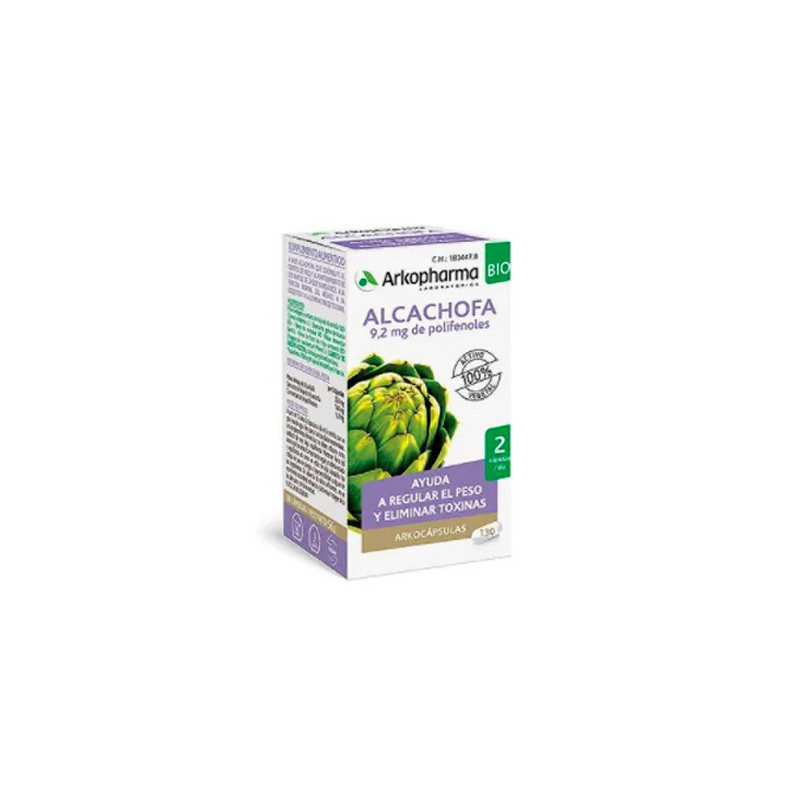 Arkopharma Artichoke 130 Capsules - Bien-être digestif Kermatone