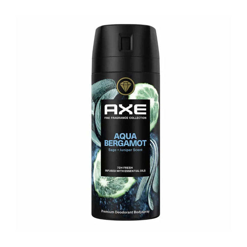 Axe Aqua Bergamot Déodorant Spray Fraîcheur Kermatone